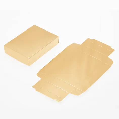 6 Choc Shiny Gold Folding Lid - Pack of 25
